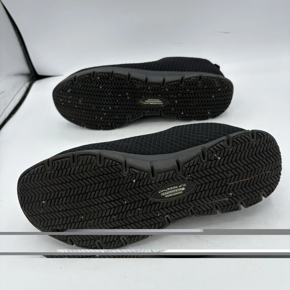 Skechers‎ Work Shoes Womens 9 Ghenter Bronaugh Black Slip Resistant Relaxed Fit
